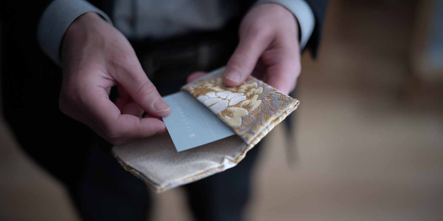 西陣織の名刺入れ｜京都西陣・となみ織物/仙福屋宗介