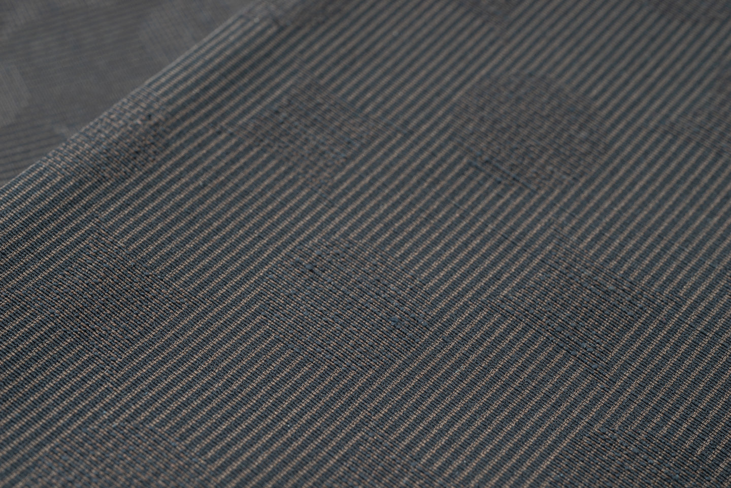 即納品/Online限定【南蛮七宝の角帯】御召/黒茶