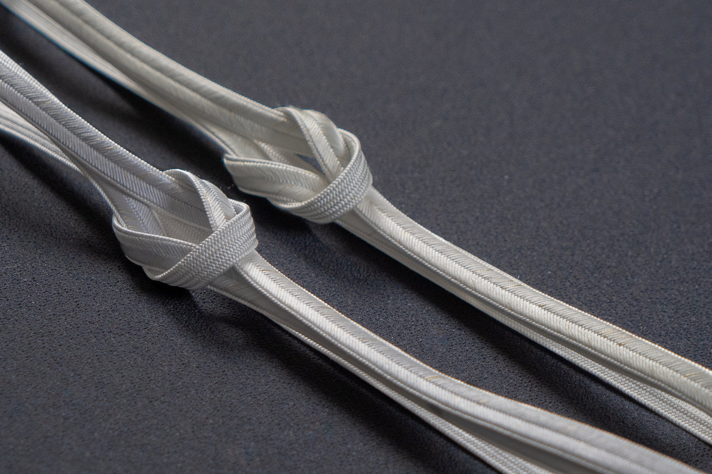 【仙福屋の光沢帯締め】グリーン/切り房仕様