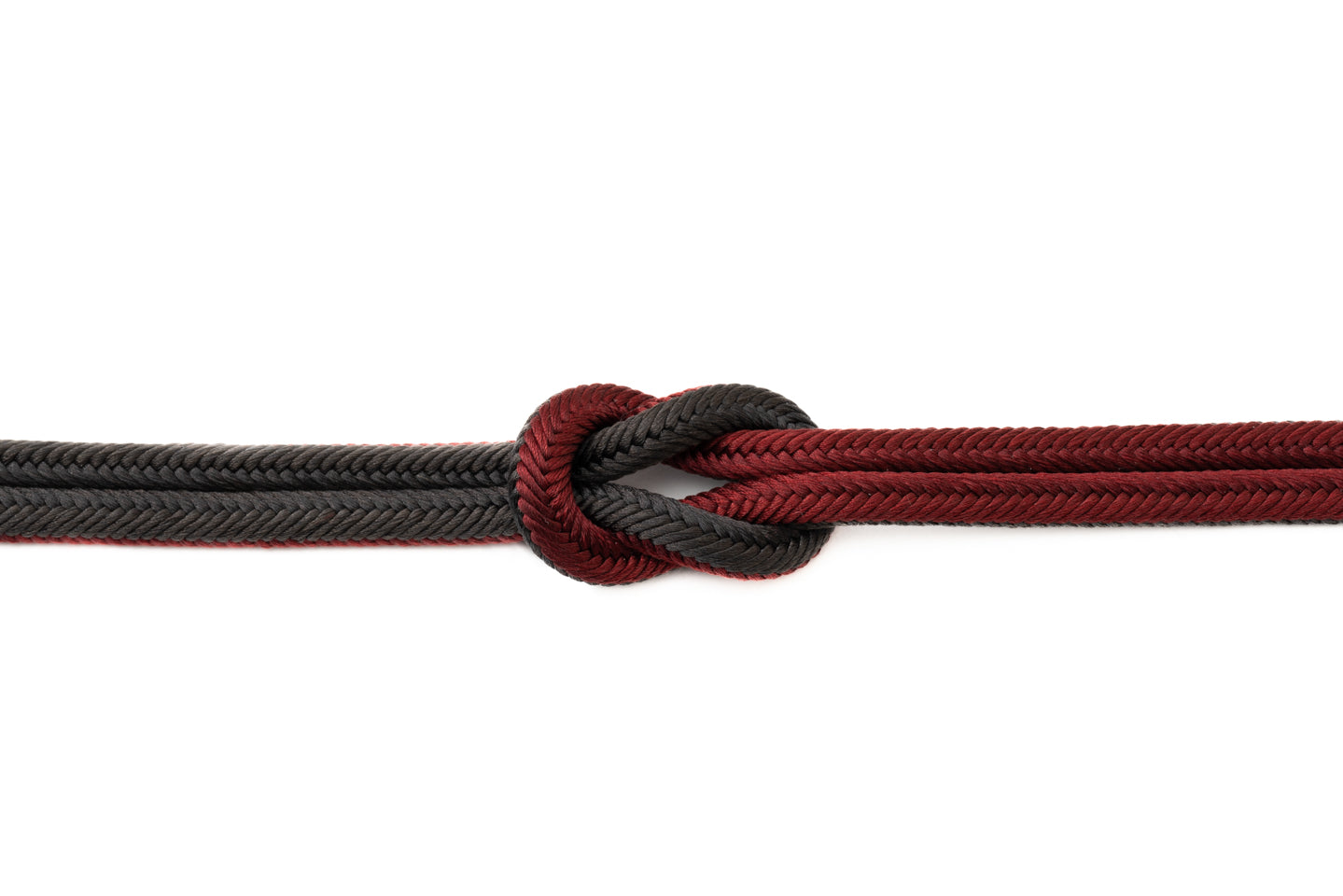 【中洋角の帯締め】エンジ×グレー