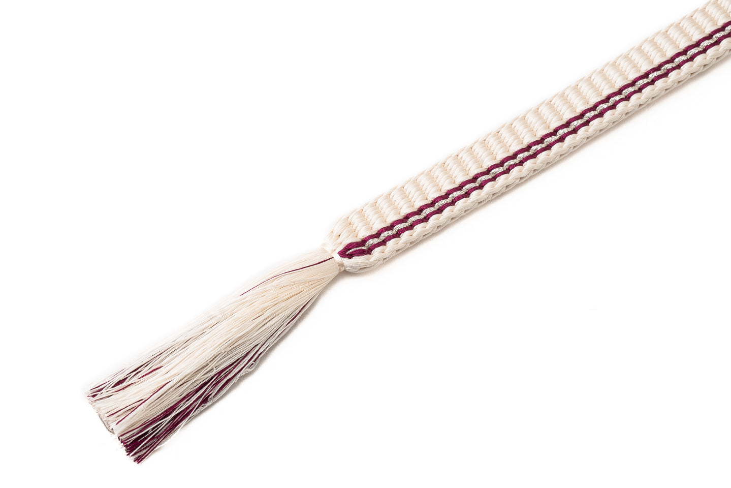 平源氏銀通し帯締めNo,1