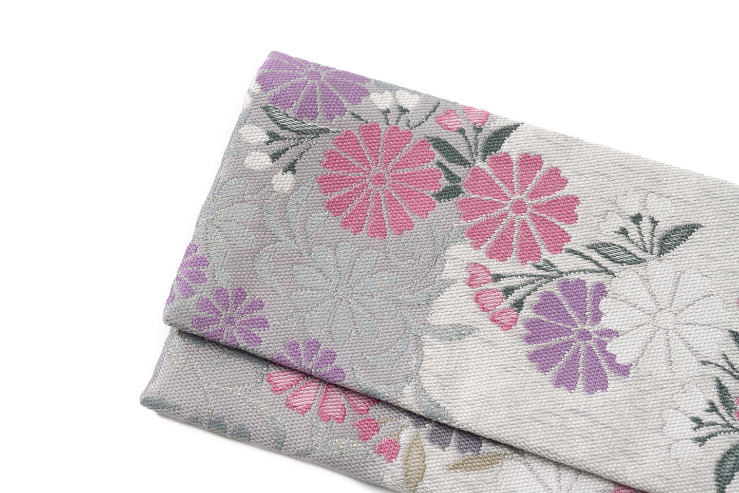 【絹の名刺入れ】金銀花 撫子/紹巴織