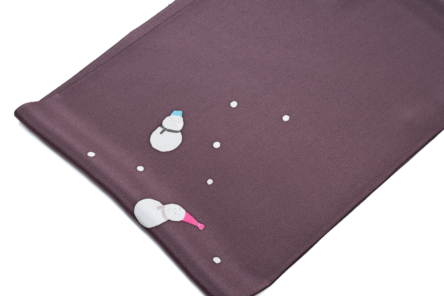 【仙福屋の季節限定帯揚げ】スノーマン