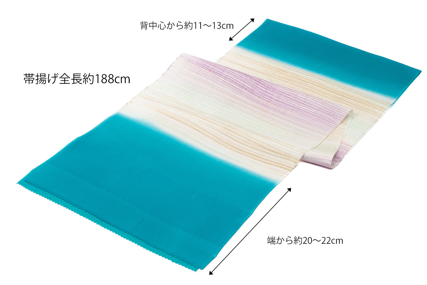 【仙福屋のメッシュ織のオールシーズン帯揚げ】鹿毛引きVer,2