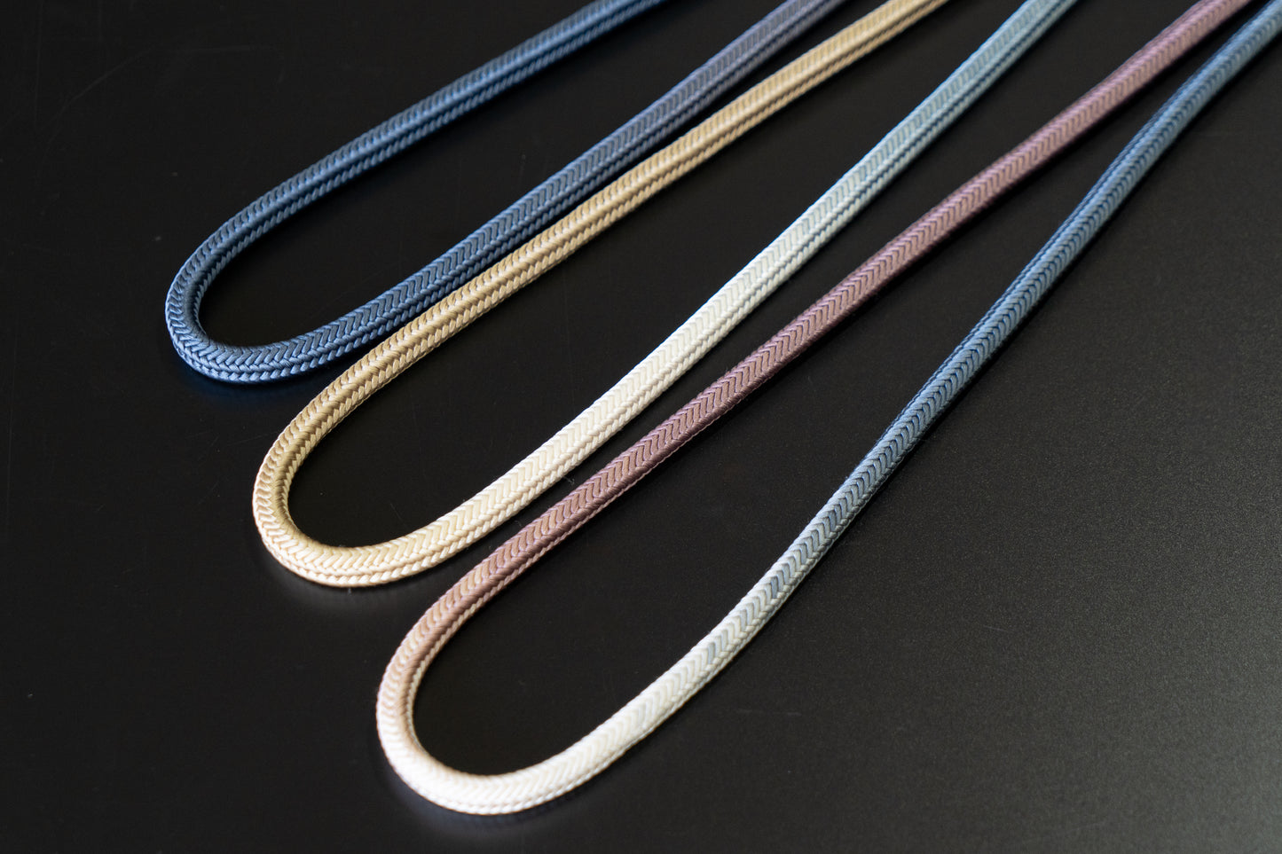 【杉目段ぼかし帯締め】青×紫