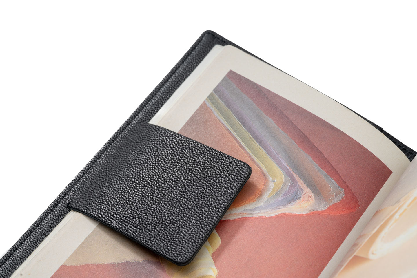 Online限定_南蛮七宝のブックカバー_黒レザー_しおり機能あり_仙福屋宗介