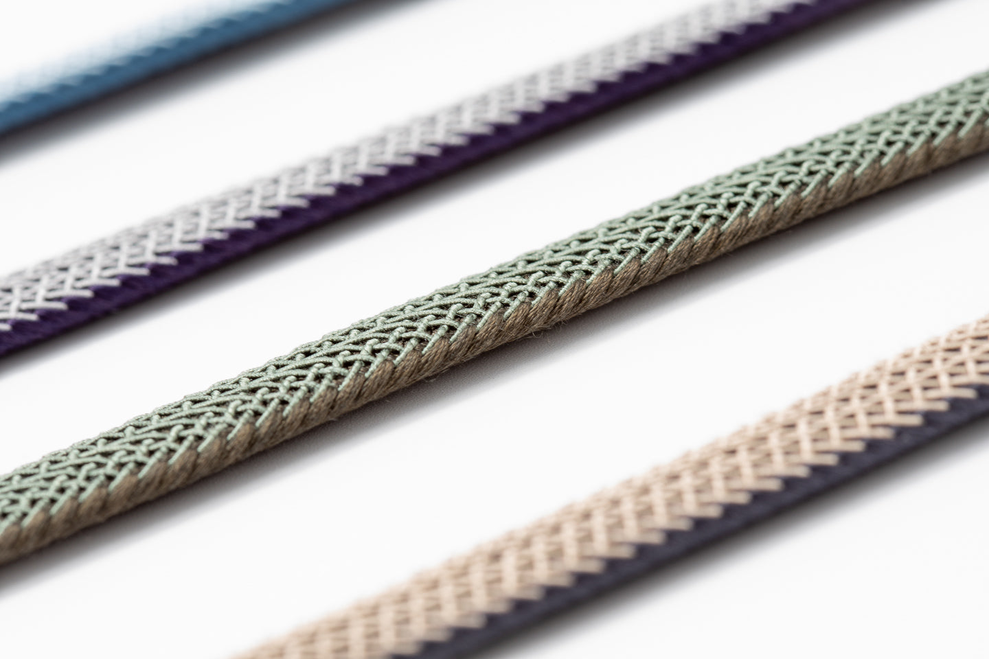 仙福屋のオールシーズン帯締め両面組/滅紫色