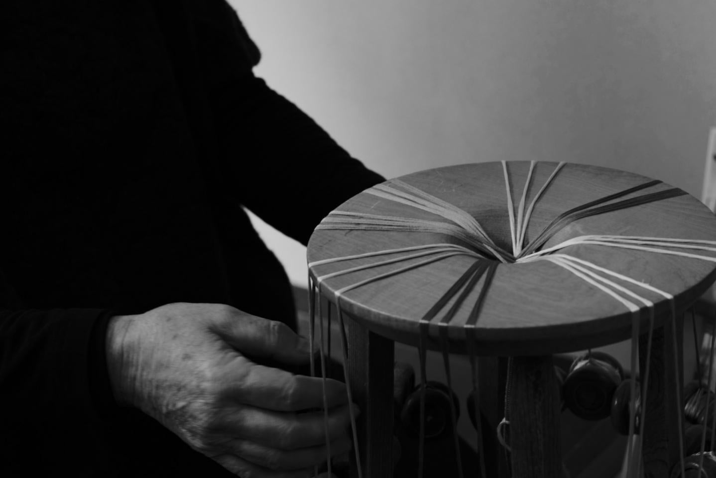 Online限定【仙福屋の小桜組帯締め/オリジナルカラー】薄ひかり