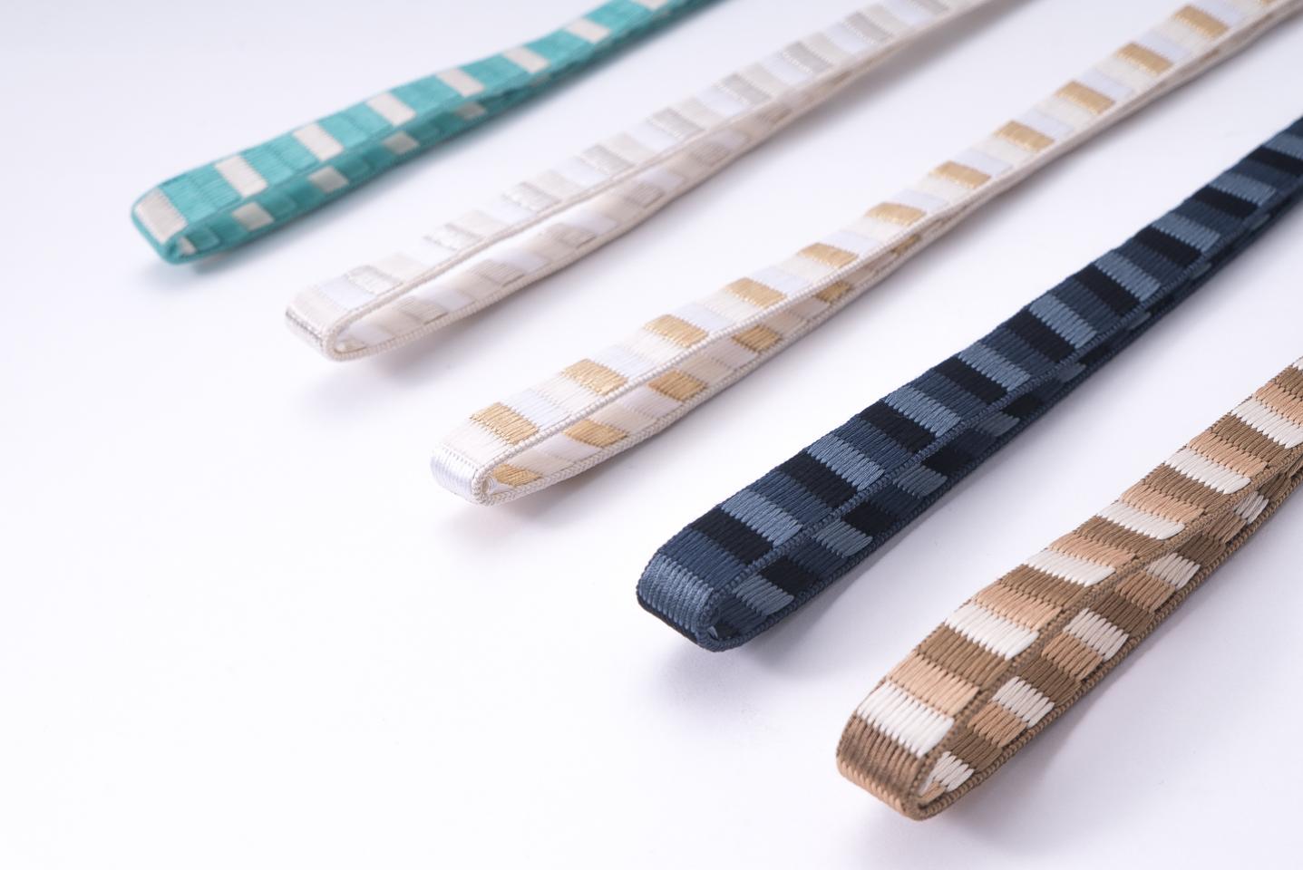 【礼装用】綾竹ヨロイ帯締め(白金)