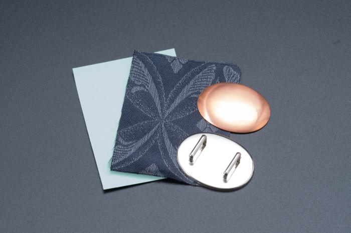 Online限定【仙福屋のオリジナル帯留め作成キット】おまかせ2個セット(西陣織/となみ織物)