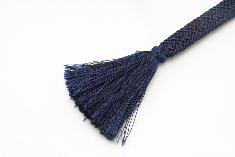 【平唐レース組】夏&単衣帯締め/濃紺色