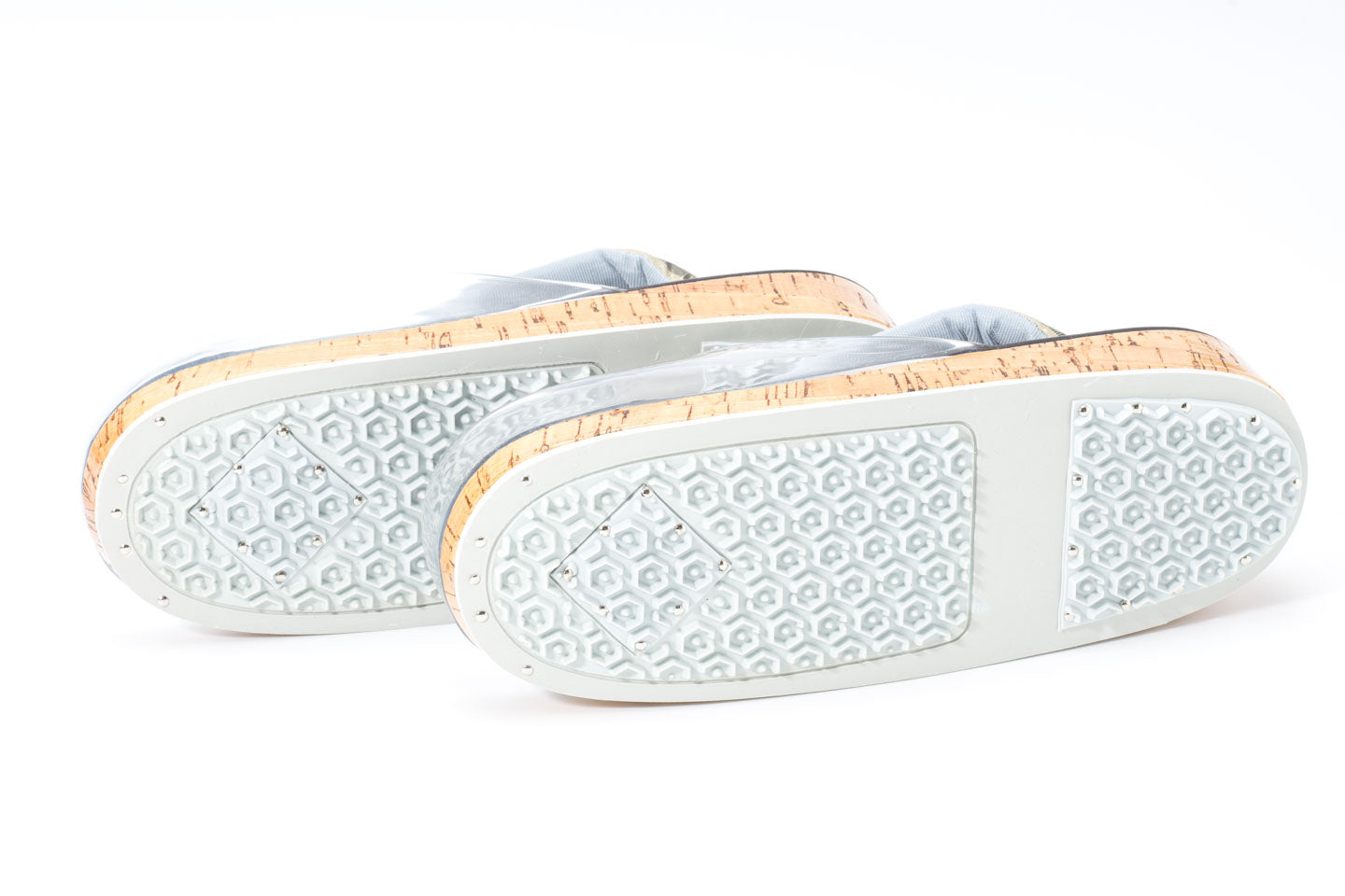 挿上げ【漢錦の雨専用草履(Fサイズ)】乱菊柄・ダックジュエル(ヘマタイト)