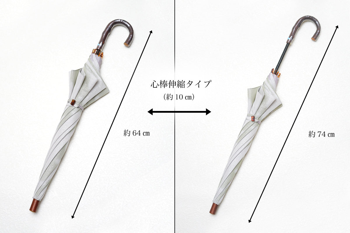 【総紗縫の日傘】作楽雪輪/はとば色