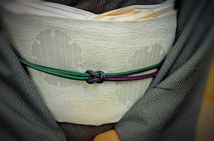 【中洋角の帯締め】Wミント色