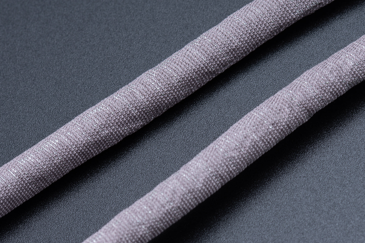 【総紗縫の丸ぐけ羽織紐】鳩羽色(ターコイズ房)