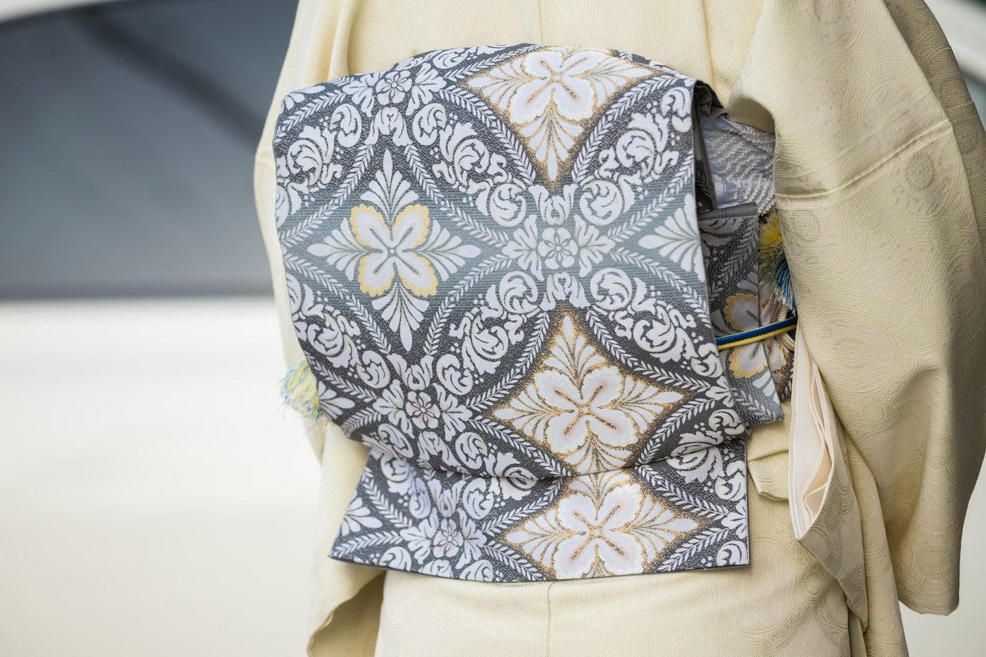 【作楽の袋帯】作楽ぼかし七宝繋ぎ