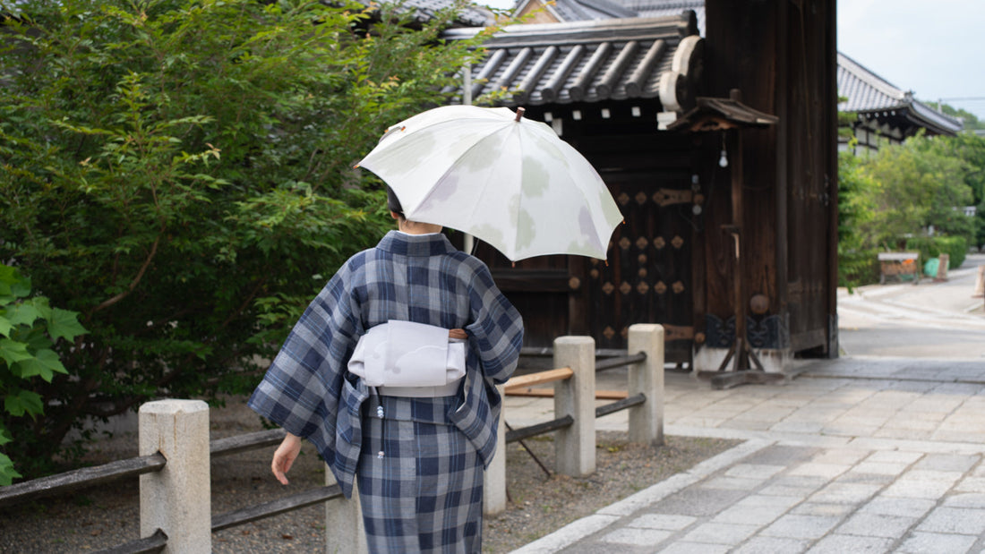 総紗縫の日傘