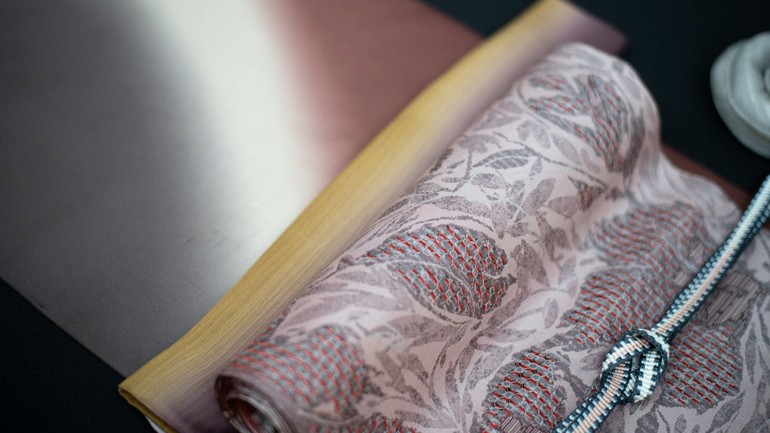 刺繍帯の雑談コーデ