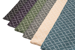 【仙福屋の防染糸織り帯揚げ】 花七宝文様