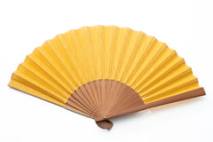 Online限定【総紗縫の無地扇子】黄色