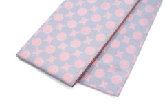 即納品/【紹巴織の半巾帯】南蛮七宝/ピンク