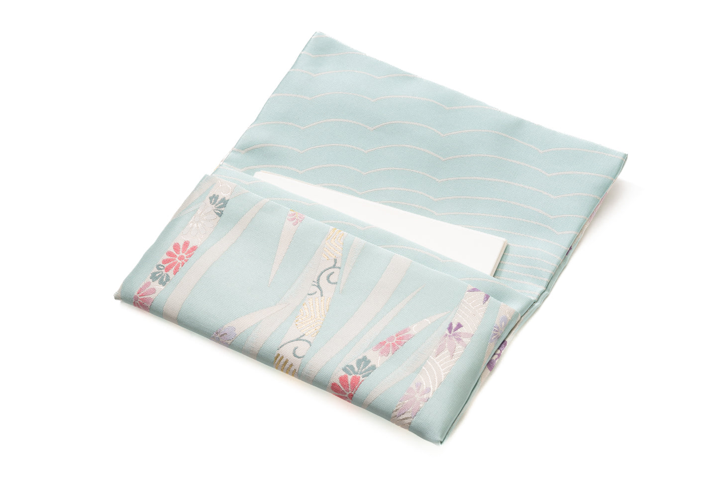 Online限定【金銀花の懐紙入れ】紹巴織/割り付け草花柄