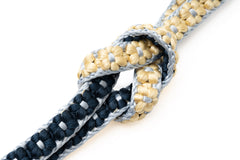 Online限定【仙福屋の小桜組帯締め】淡黄×紺