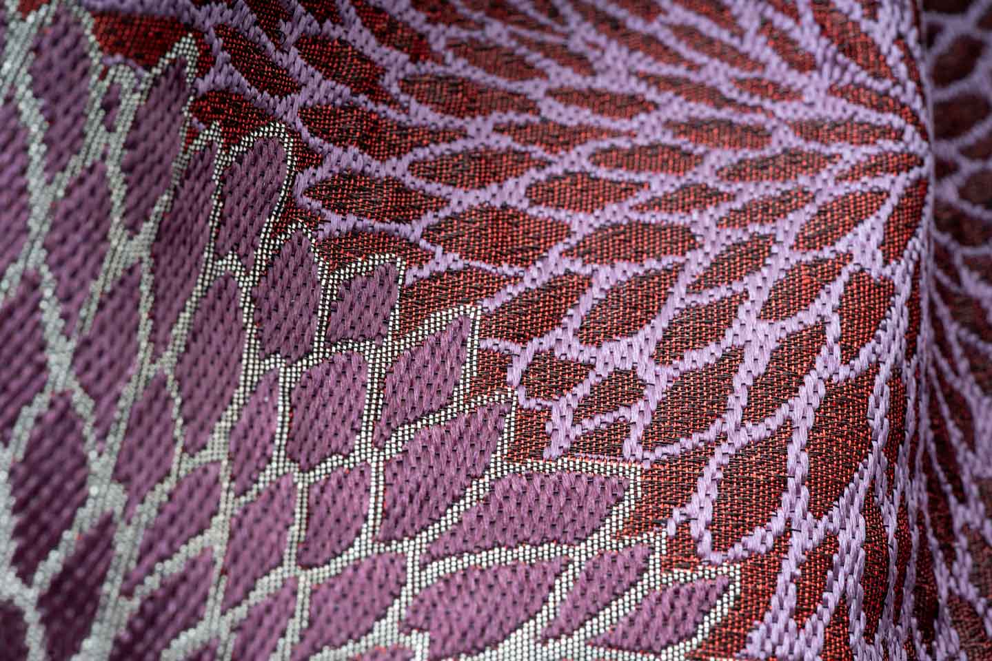 【異文織のふわふわバッグ】麹塵染/ムジナギク