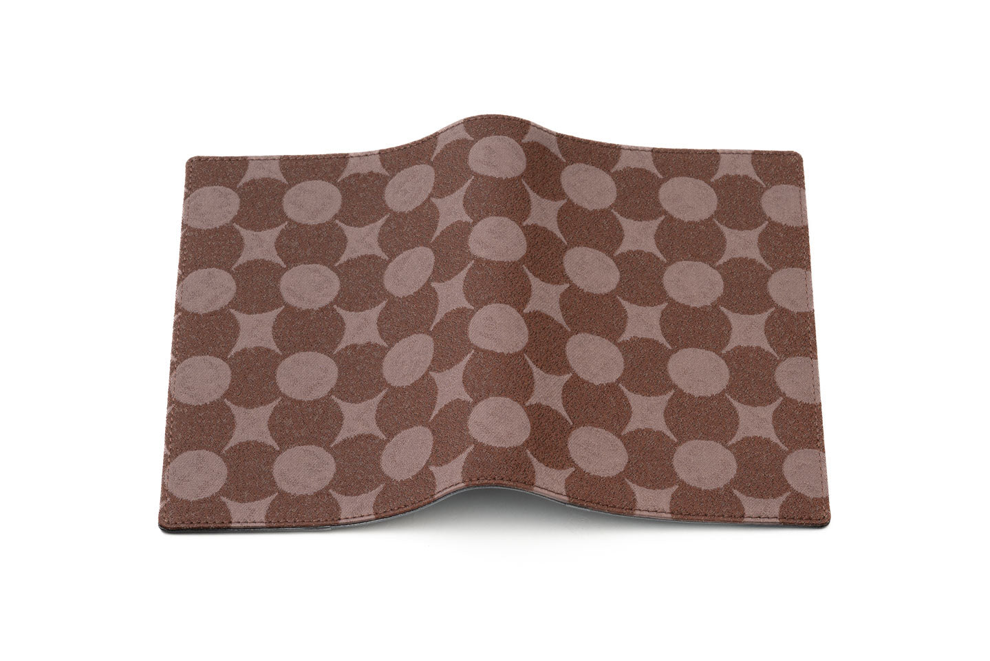 南蛮七宝のブックカバー_茶濃淡/二重織(西陣織)文庫本サイズ_Online限定_仙福屋宗介