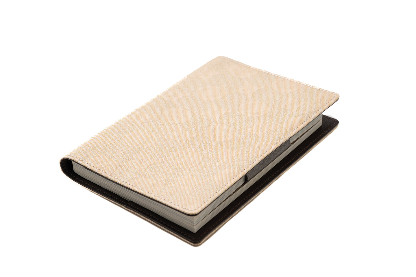 Online限定【南蛮七宝のブックカバー】ピンクベージュ/二重織