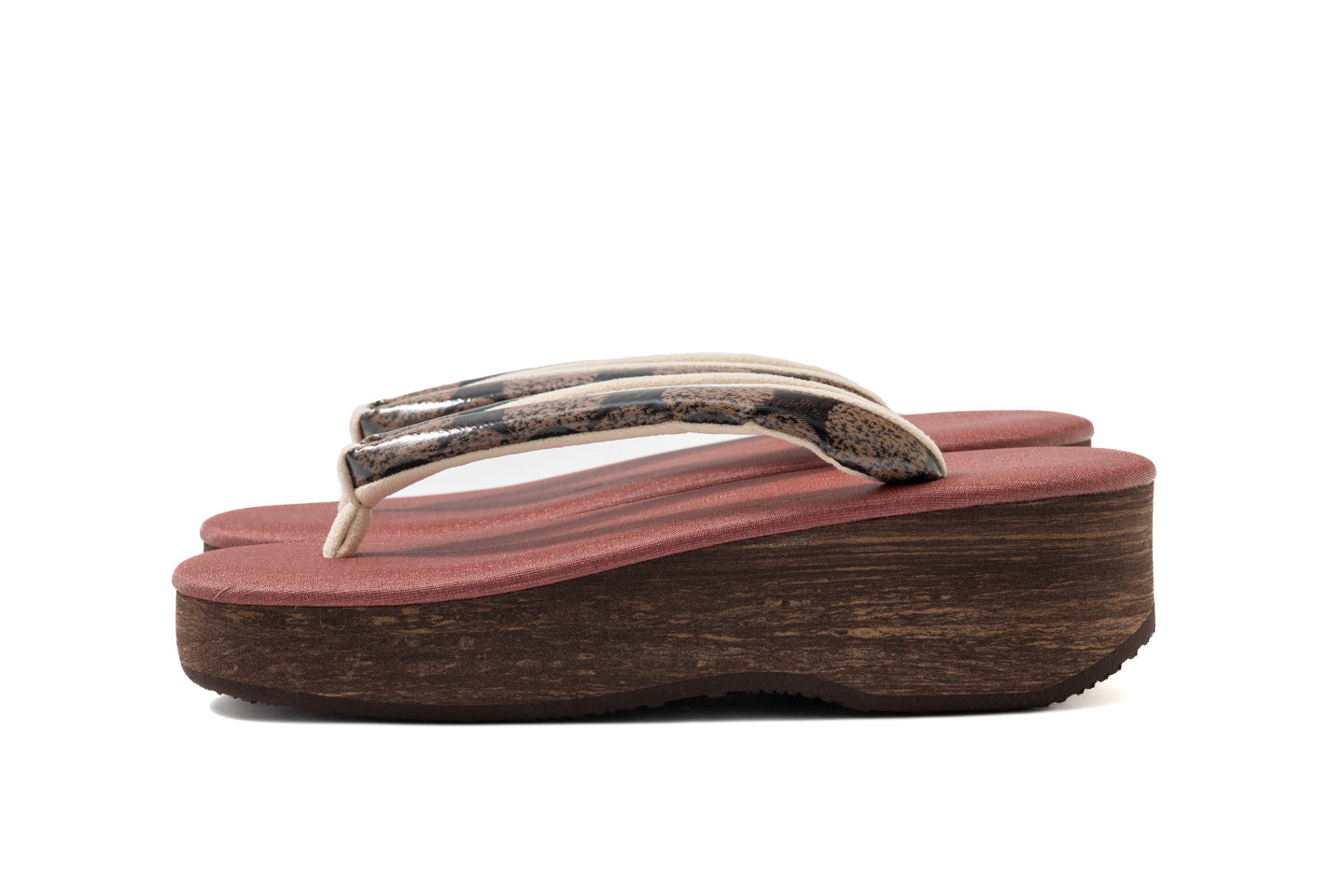 挿上げ【晴雨兼用】コラボカフェぞうりS〜L(南蛮七宝/二重織)