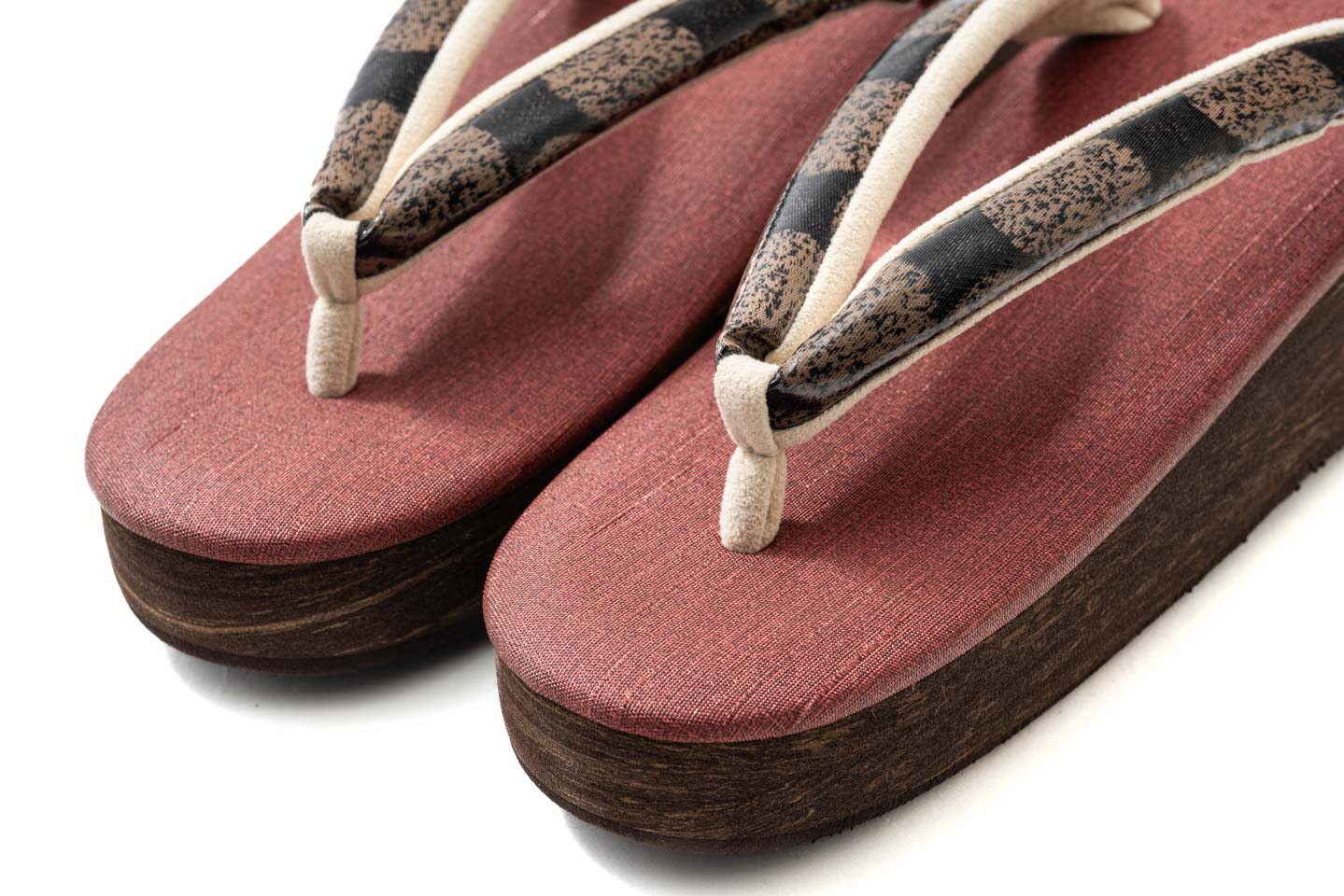 挿上げ【晴雨兼用】コラボカフェぞうりS〜L(南蛮七宝/二重織)