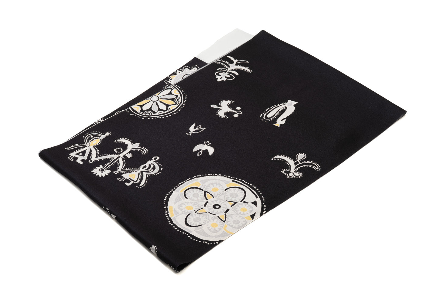 【作楽の単衣・袷物プレミアム帯揚げ】星々の舞