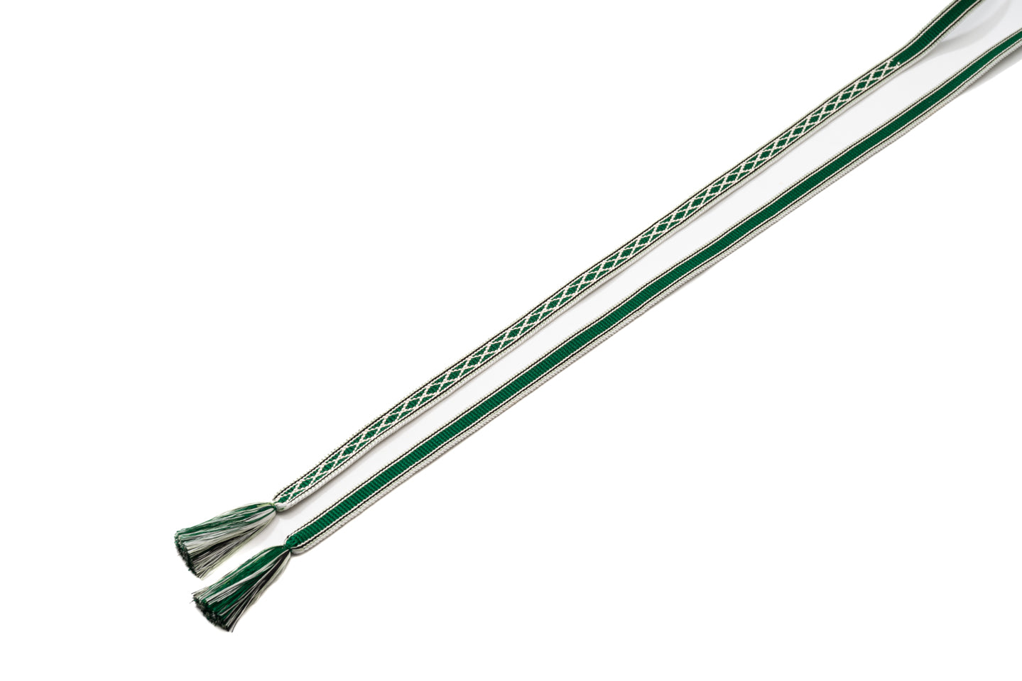 【綾竹耳縞 片手先菱柄帯締め】No.4