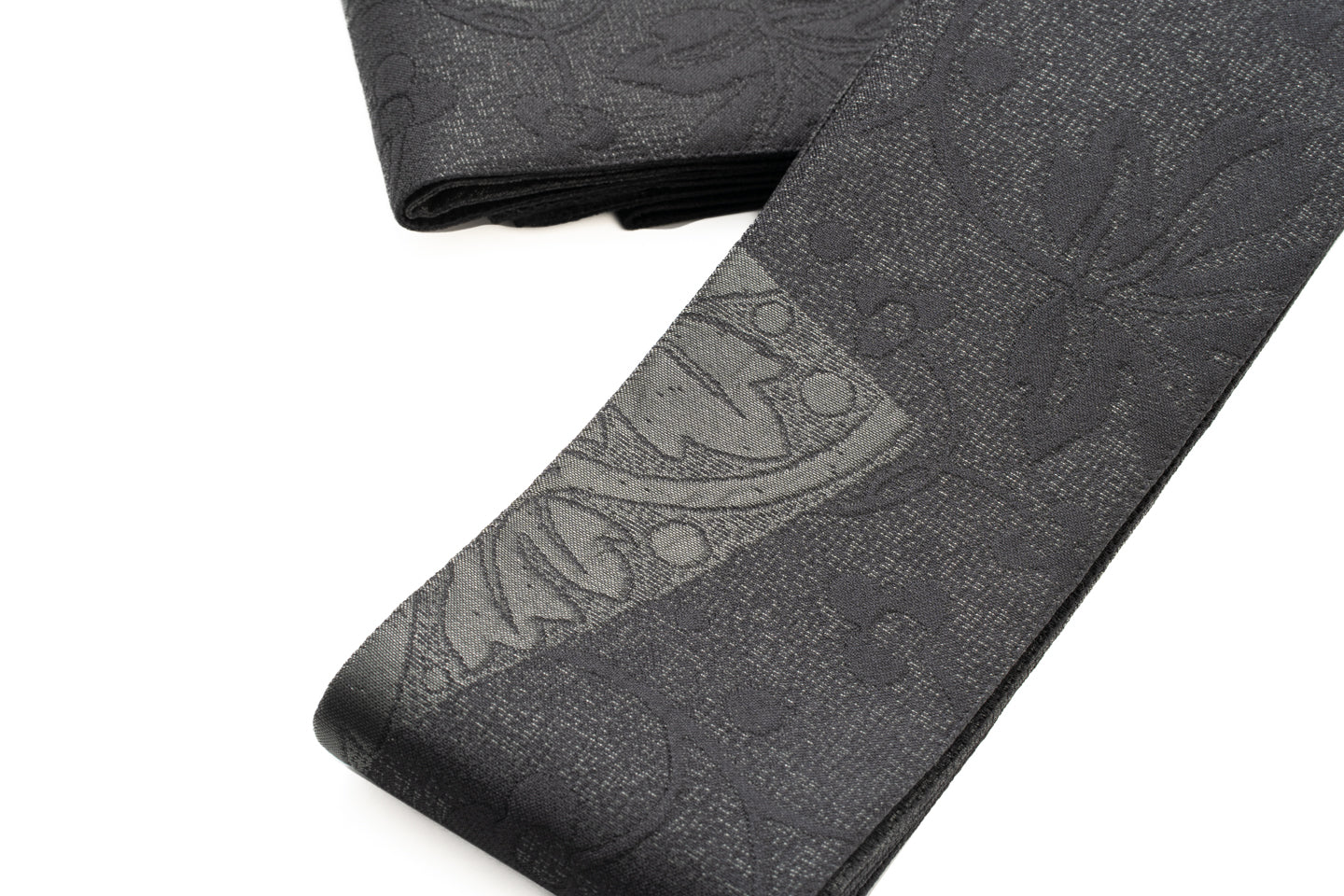 即納品/Online限定【しぼ織の角帯】大小唐草文様