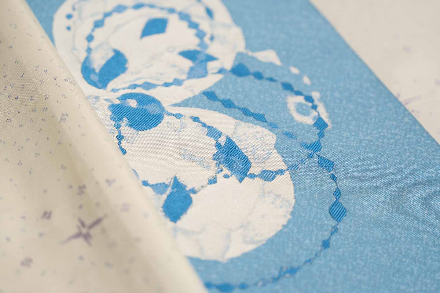 【CandyCircusの名古屋帯】作品名:水花（suika）｜紹巴織