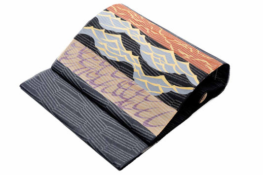 生産限定品【海路図｜神坂雪佳の世界（九寸名古屋帯）総紗縫＋手描き】