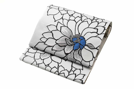 Online限定【風通経錦 サロメno,4 大華・白／九寸名古屋帯】