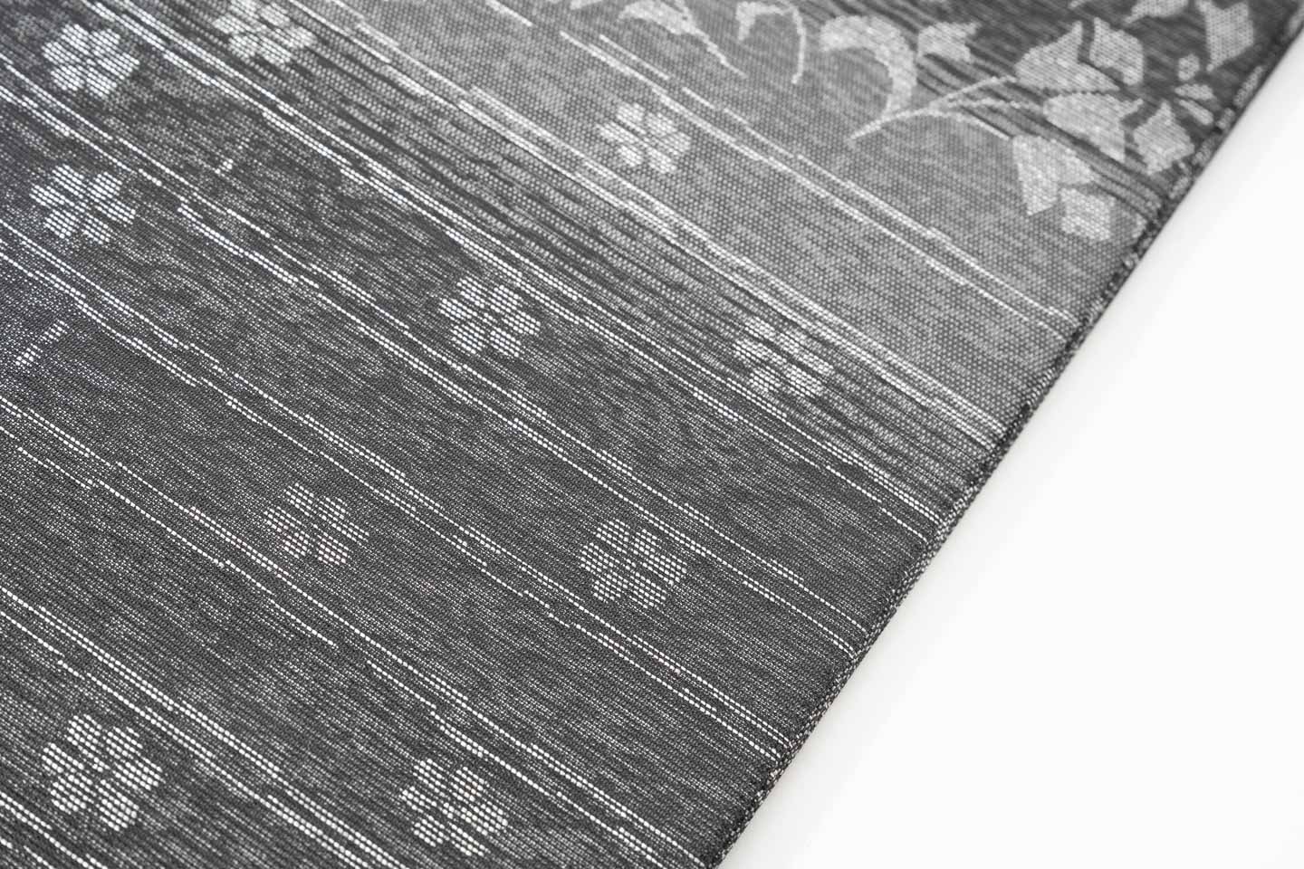 Online限定/即納品【総紗縫の半巾】唐草と横段と小花文様/純金・プラチナ箔使用