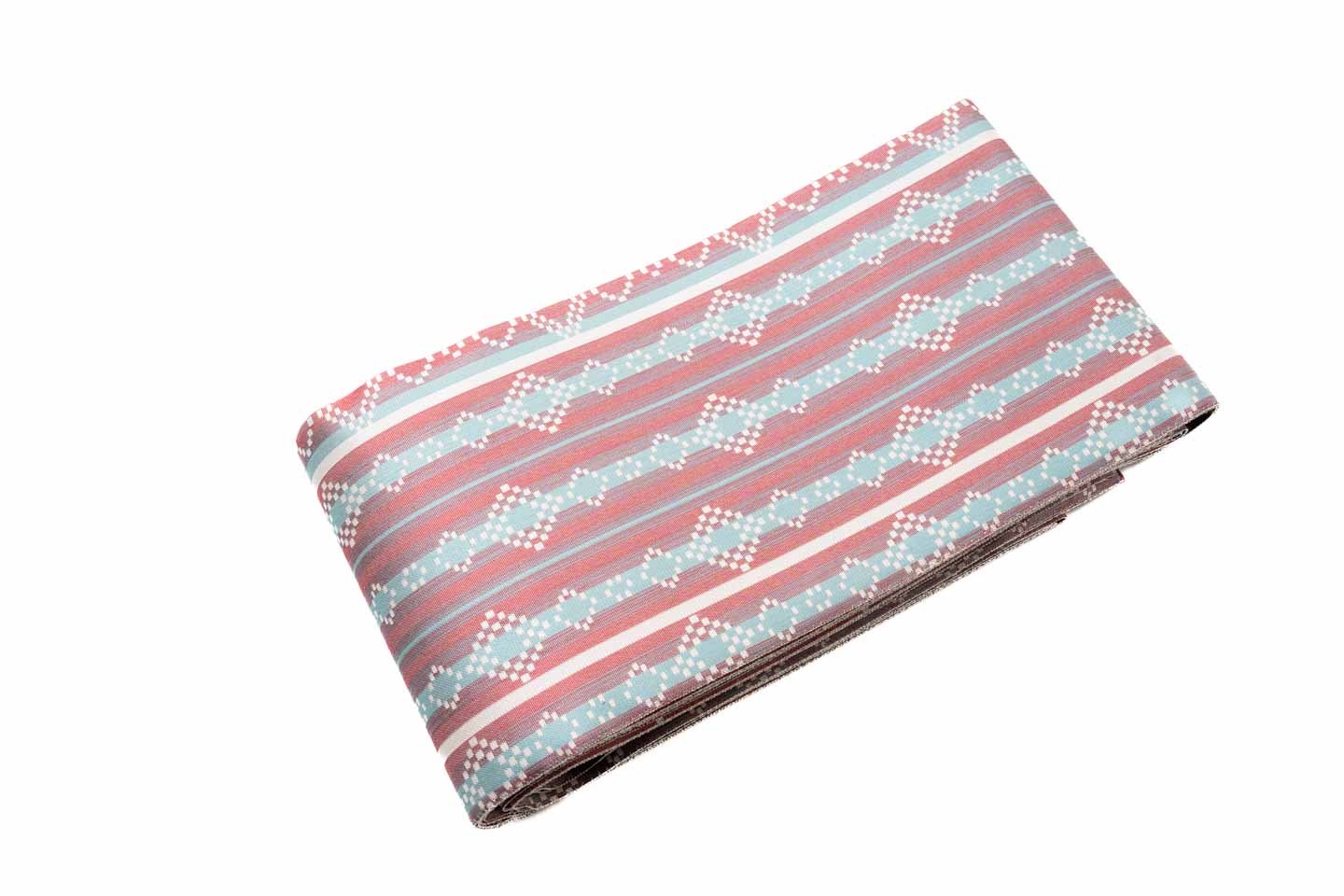 即納品【漢錦の半幅帯】献上柄/撫子色| 京都西陣 となみ織物/仙福屋宗介