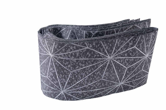 アウトレット/即納品【漢錦の半幅帯】麻の葉/墨黒