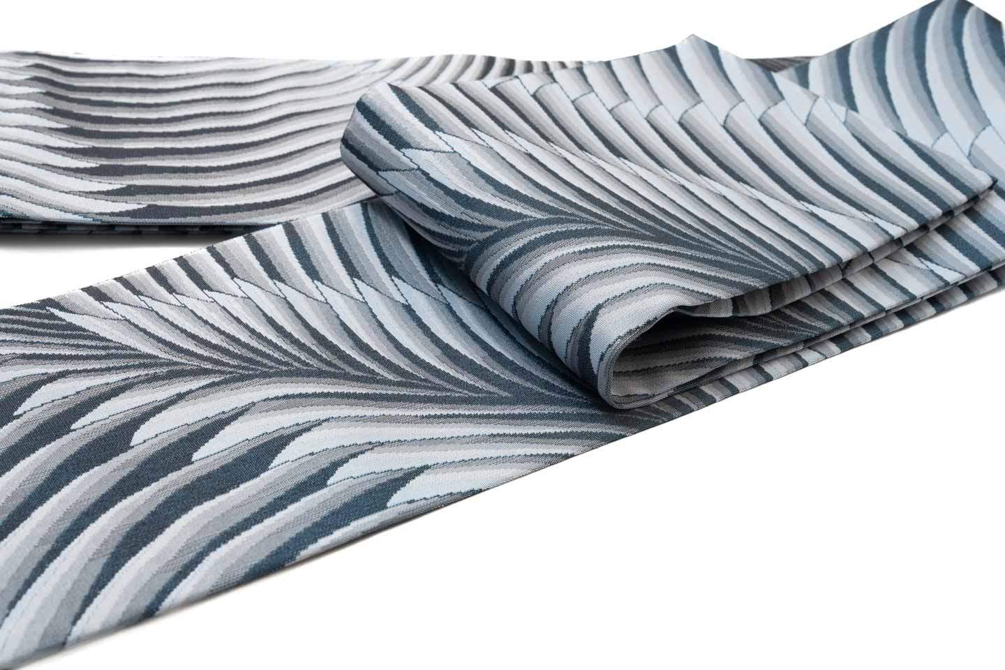 Online限定/即納品【漢錦の半幅帯】洋葉文/ブルー