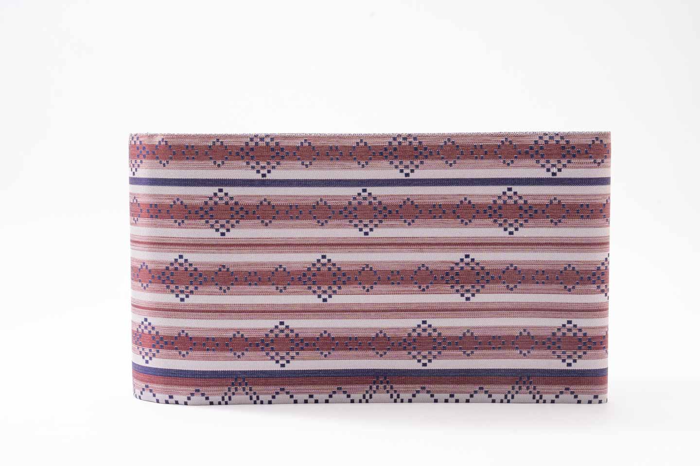 Online限定/即納品【漢錦の半幅帯】献上柄/エンジ色