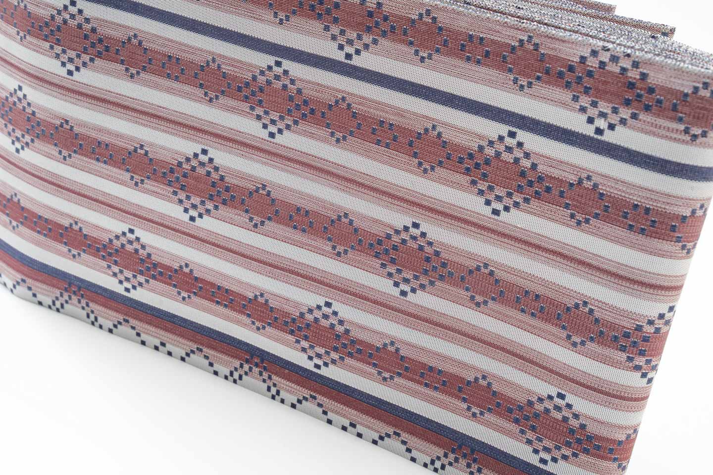 Online限定/即納品【漢錦の半幅帯】献上柄/エンジ色