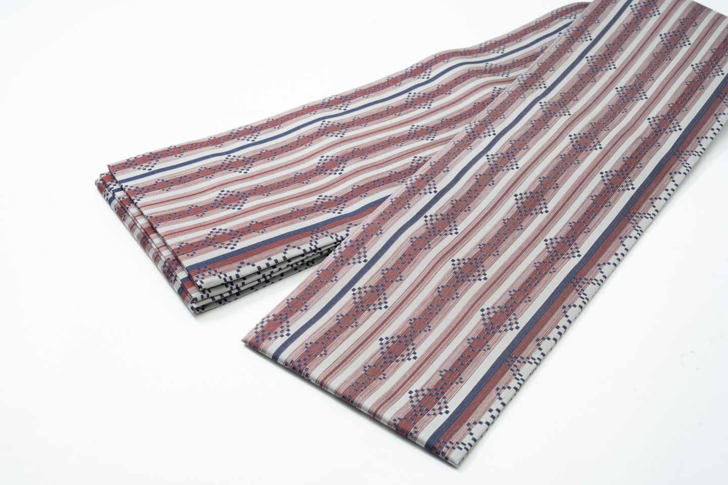 Online限定/即納品【漢錦の半幅帯】献上柄/エンジ色