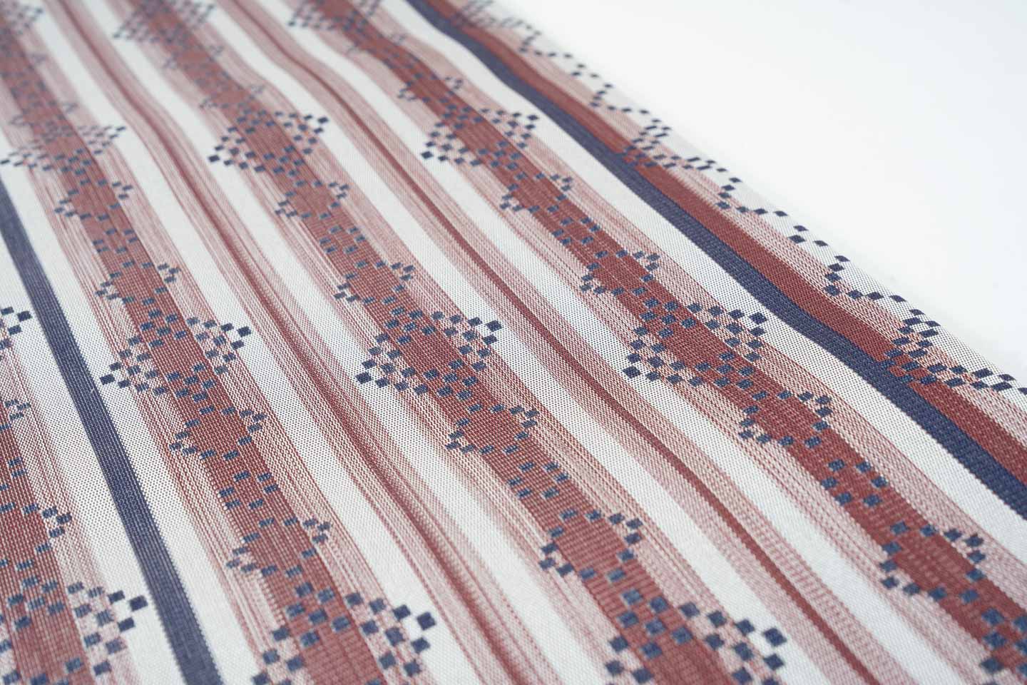 Online限定/即納品【漢錦の半幅帯】献上柄/エンジ色