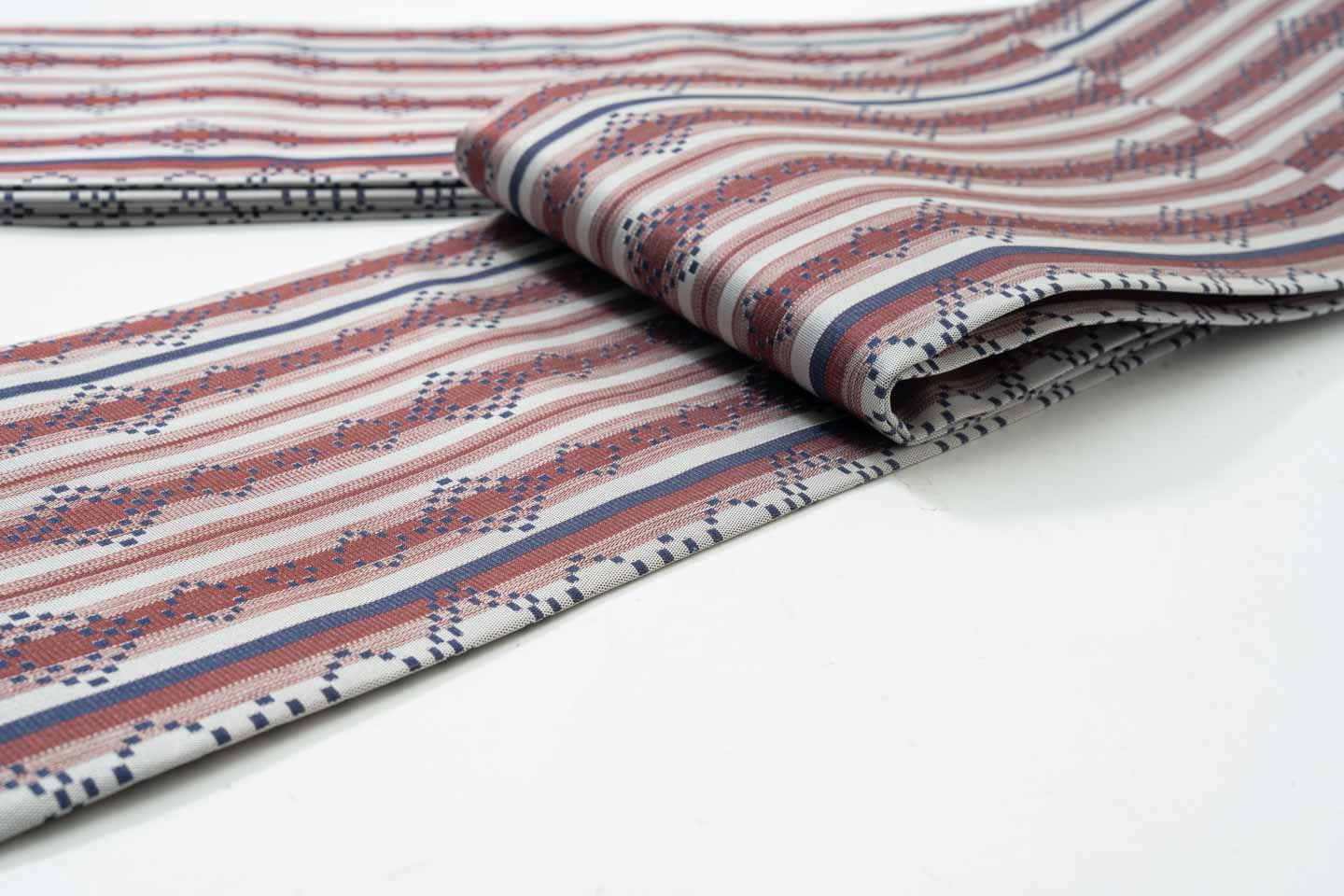 Online限定/即納品【漢錦の半幅帯】献上柄/エンジ色