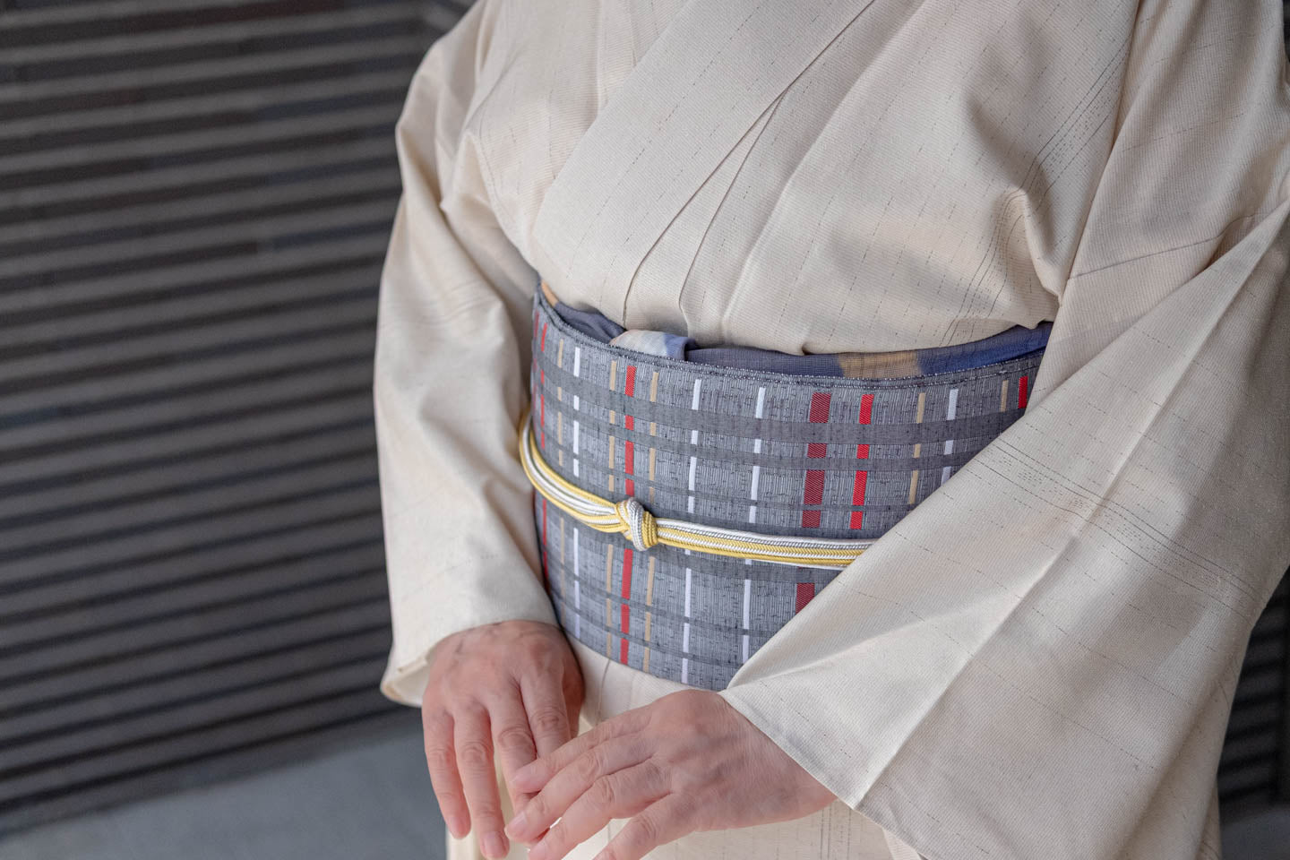 帯締め(銀細工石使い・銀糸帯) 仙福屋の畝打組帯締め(銀糸混じり)/全3色| 京都西陣 となみ織物/仙福屋宗介