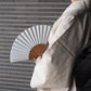 Online限定【総紗縫の無地扇子】白 6