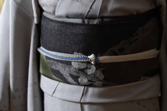 【綾竹台遠州経巻 一本独鈷帯締め】no,4